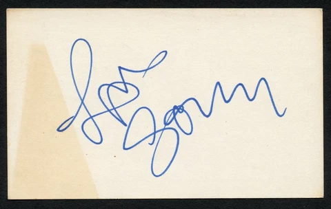 Sonny Bono d1998 signed autograph Vintage 3x5 card Mayor Palm Springs BAS Cert Cover
