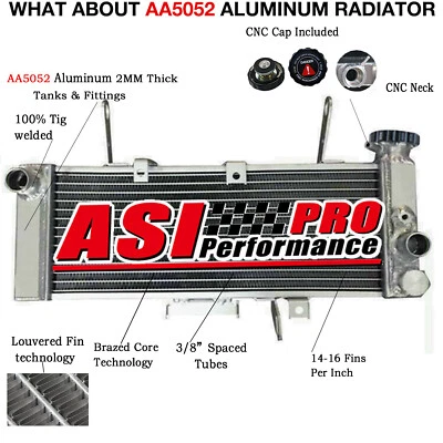 Radiador de motocicleta de alumínio compatível com 2003-2007 Suzuki SV650 SV650A #17710-17G30 - Imagem 1 de 4