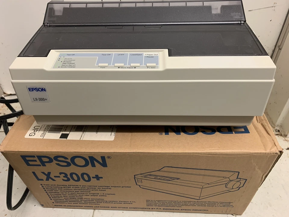Epson LX-300+ Dot Matrix Printer As Is - Image 1 of 1