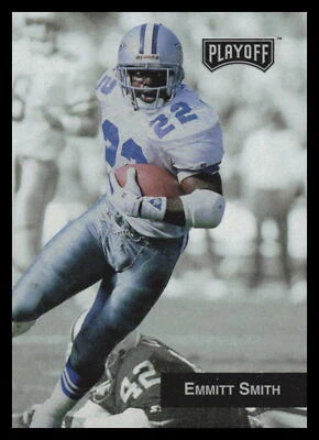 1993 Playoff Emmitt Smith #10    Dallas Cowboys 3E - Image 1 of 2