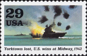 US #2697g MNH 1992 Yorktown lost US wins at Midway - Picture 1 of 1