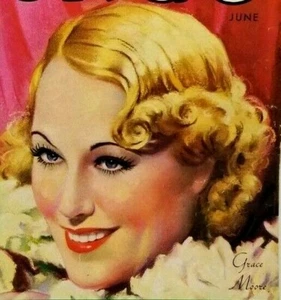 Popular Songs Magazine Grace Moore on Cover Sheet Music & Photos June 1935 (G23E - Picture 1 of 4