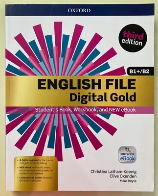  English file digital gold B1 B2, Third Edition         ISBN - 9780194524551 - Immagine 1 di 4