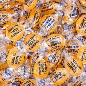Zuckerfreie Butterscotch Bonbons - 1 Pfund Packung (ca. 75 Stück) - Einzeln - Bild 1 von 6