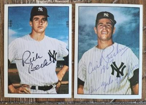 CECIL PERKINS (F) RICH BECK (B) SIGNED 1981 TCMA THE 1960S CARD #471 YANKEES DEC - Picture 1 of 2