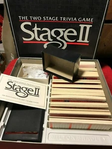 Stage II, Stage 2, Double Trivia challenge, 1985, two stage trivia game - Picture 1 of 2