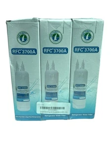 3 Filters EDR1RXD1 Refrigerator Water Caps Replacement for W10295370A, RFC3700A - Picture 1 of 2