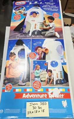 Little Tikes Adventure Rocket Playhouse Niños Juguete Luces Sonidos 2-6 Años Foto 1 de 4