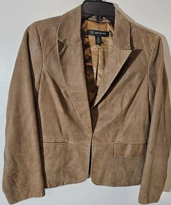 Woman's Genuine Suede Tan Jacket.  Petite ,Small . Inc  International Concepts - Picture 1 of 5