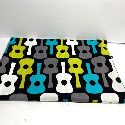Michael Miller Groovy Guitars Cotton Fabric Half Yard - Image 1 of 3