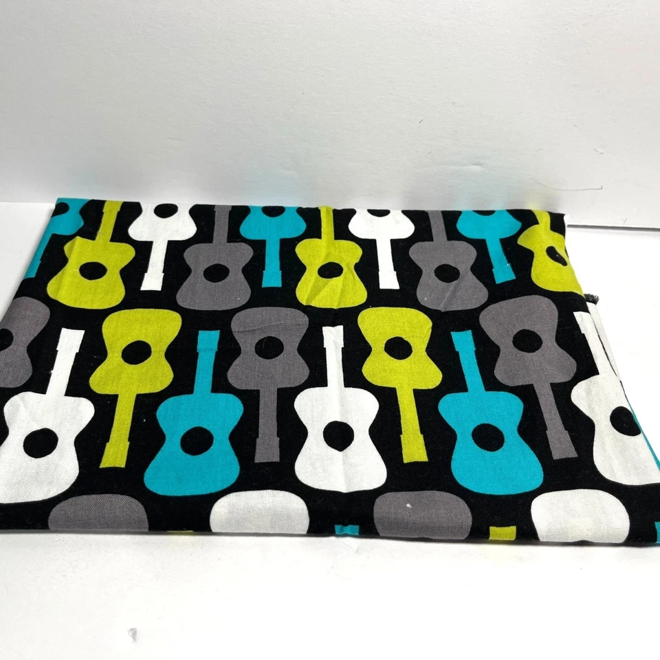 Michael Miller Groovy Guitars Cotton Fabric Half Yard - Image 1 of 3