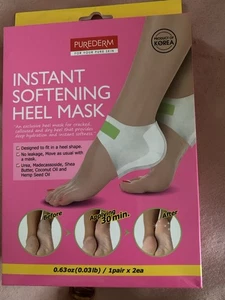 Purederm 1 Pair Instant Softening Heel mask  Real Work! - Picture 1 of 3