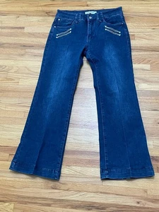 Ranch Dress'n Damen L Blau Jeans Denim Straight Leg Casual Faded High-Rise - Bild 1 von 9