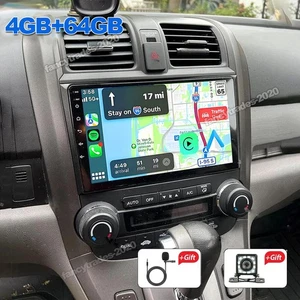Android 15 Carplay Car Stereo GPS FM Radio For 2007-2011 Honda CRV WIFI+Camera - Picture 1 of 18