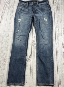 BUCKLE BKE JAKE STRAIGHT JEANS MEN'S SIZE 34X34 STRETCH DENIM DISTRESSED - Foto 1 di 21