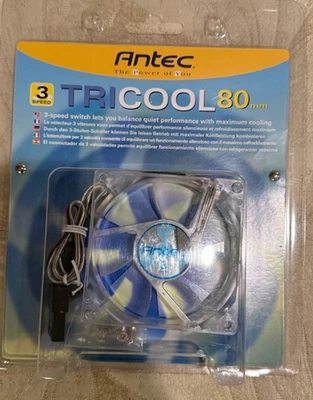 Antec Tricool 80 mm Cooling Fan with 3-Speed Switch - Image 1 of 2
