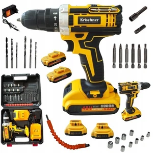 Akkuschrauber Set KRISCHNER KR-9951 | 48V Bohrschrauber mit 2 Akkus & Zubehör - Bild 1 von 5