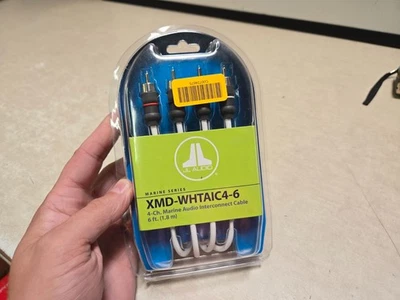 JL AUDIO XMD-WHTAIC4-6 Marine Audio 6 ft. 4-Channel RCA Interconnect Cable - Image 1 of 3