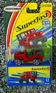 Matchbox Superfast  #53 1960 Jeep 1:64 Limited Edition of 15,000 Fast Shipping - Picture 1 of 2