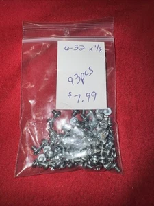6-32 x 1/8 Schrauben 93 Stück - Bild 1 von 2