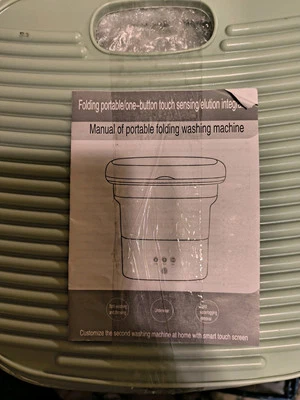 Portable Washing Machine Mini Washer Foldable Washer and Spin Dryer Small Travel - Image 1 of 3
