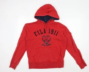 Sudadera con capucha roja para hombre FILA M Pullover logotipo gráfico - Imagen 1 de 12