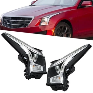 Headlights Pair Projector For Cadillac ATS 2013-2018 Passenger+Driver Side Clear - Bild 1 von 11