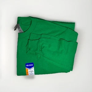 Gildan Heavy Cotton Erwachsene Langarm T-Shirt, Grün Herren Größe Medium " - Bild 1 von 1
