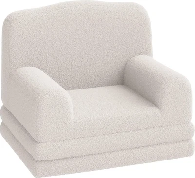 Sofá y tumbona convertible para niños, cojín de alta densidad, funda lavable Foto 1 de 4