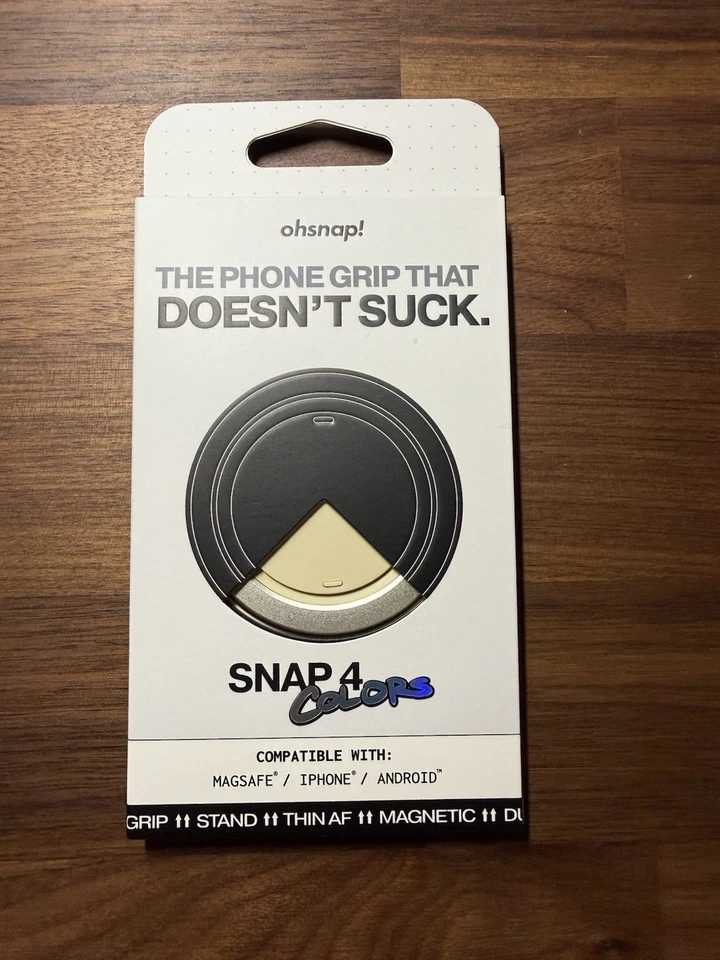 OhSnap Snap 4 Colors Magnetic Grip Stand for MagSafe iPhone Android - Light Sand - Image 1 of 3