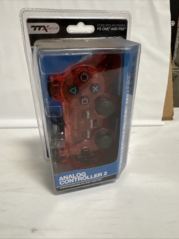 TTX Tech DualShock 2 Clear Red (NXP2-035) Gamepad - Image 1 of 1