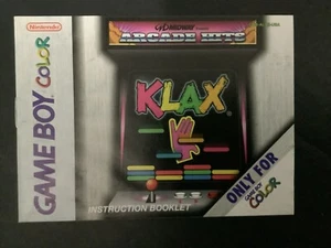Klax Game Boy Color Nintendo nur Bedienungsanleitung - Bild 1 von 4