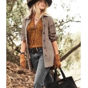 Cabi Yorkshire Shacket Jacket Size XS New Tan Houndstooth Preppy Academia 4298 - Picture 1 of 6