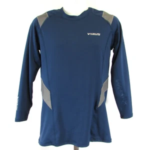 Virus Herren Blau Action Sport Performance Shirt Größe XL Langarm Rundhals - Bild 1 von 10