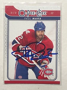 Carta firmata Montreal Canadiens PAUL MARA - Foto 1 di 1