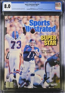 CGC 8.0 Sports Illustrated February 2, 1987 Phil Simms 1st Cover FC Newsstand - Picture 1 of 2