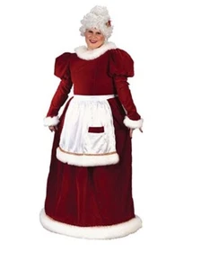 Mrs Santa Claus - Traditional Velvet Costume - Christmas - Women - Plus - Picture 1 of 1