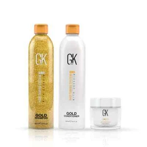 GK Hair Damage Repair Set: Gold Shampoo, Conditioner & Deep Conditioner Trio - Picture 1 of 1