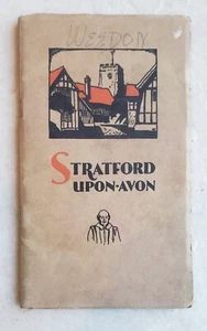 C. 1920s Official Guide of Stratford-Upon-Avon birthplace of Shakespeare ANTIQUE - Bild 1 von 5