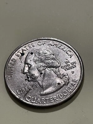 2000 Quarter Massachusetts Mint Mark P Rare Color Error Good Condition Y2k - Image 1 of 4