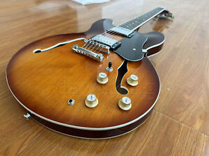 Custom Jazz Electric Guitar 335 Semi-hollow 6 strings  ln stock-