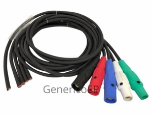 GENERICO CAM LOK #2 EISL POWER/ GENERATOR CABLE 100A 5ft TAILS MMMFF - Picture 1 of 1