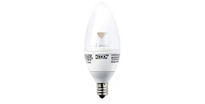Ikea Chandelier Opal Ledare LED E12 200 Lumen, 4.5 Watts, 2700k LED 1203C4 - Picture 1 of 3