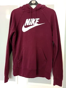 NIKE Unisex Hooded Top (Size XS) Wine Colour (Full Description Below) - Picture 1 of 4