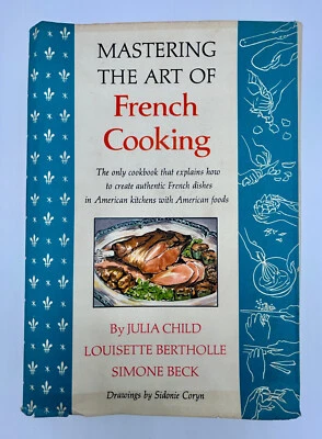 Mastering The Art Of French Cooking Julia Child 12th Printing 1966 Hardcover DJ - Image 1 of 4