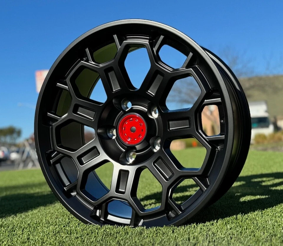 Juego de 4 ruedas negras mate nuevas de 20" para Toyota Tundra 20x9 5x150 ET12 CB110.1 Foto 1 de 1