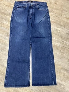 Perry Ellis Men’s Jeans 38X32 Dark Wash Distressed - Picture 1 of 17