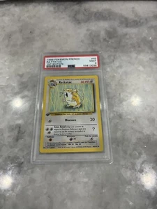 1999 Pokémon French Rattatac primera edición tarjeta #40 grado PSA como nuevo 9 - Imagen 1 de 2