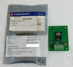 Kongsberg 47749593 Board, DIM Azimuth Lever New Free Shipping - Picture 1 of 4