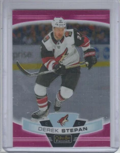 19/20 OPC Platinum Arizona Coyotes Derek Stepan Matte Pink card #30 - Picture 1 of 2